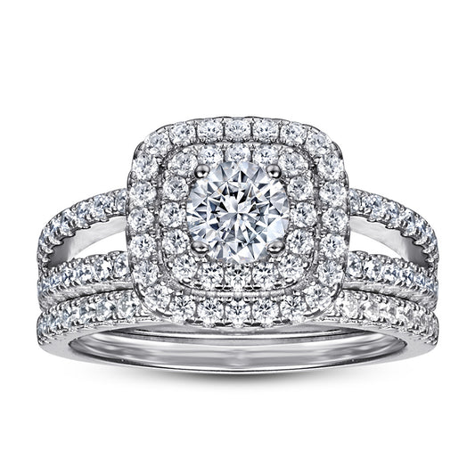 Anillo de Plata Esterlina 925 con Circón - Conjunto Elegante - Image 2