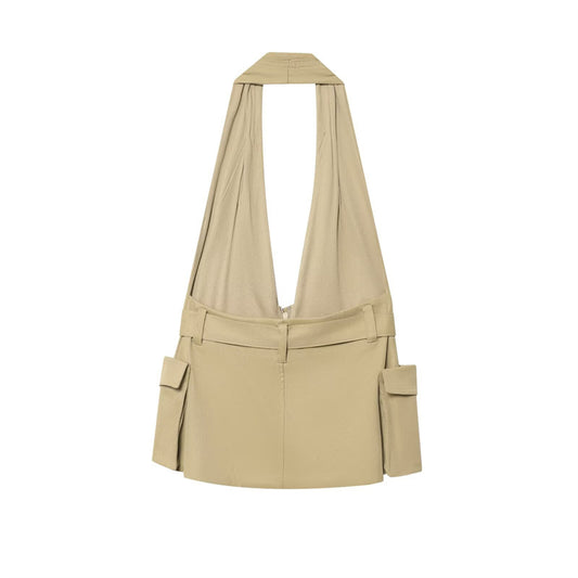 Top Escotado Elegante con Cuello Colgante para Mujer - Image 2