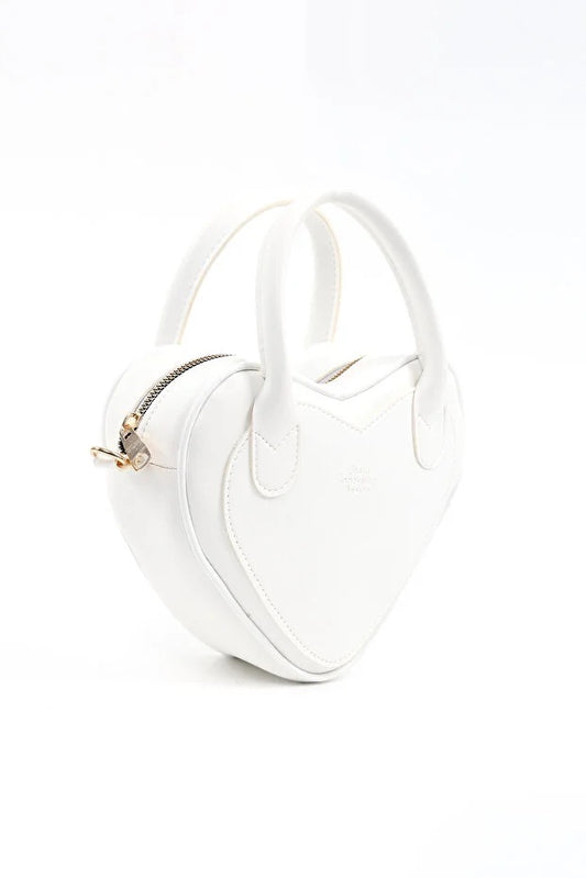 Bolso de Cuero Sintético en Forma de Corazón con Cierre y Compartimento Único - Image 2