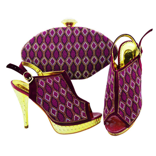 Bolso Mensajero con Tacones Stiletto Punta Abierta Estilo Europeo - Image 2