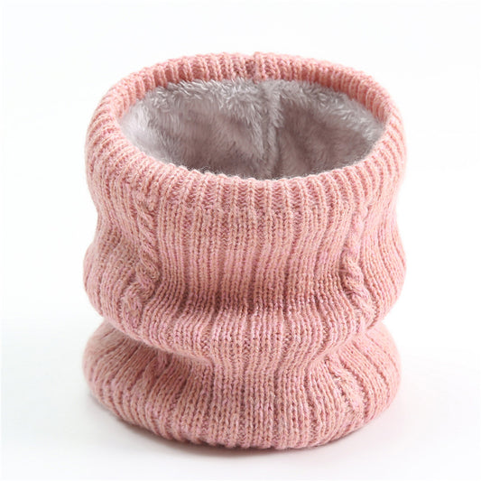 Bufanda Tejida de Rayas Anchas con Forro Polar para Hombre - Image 2