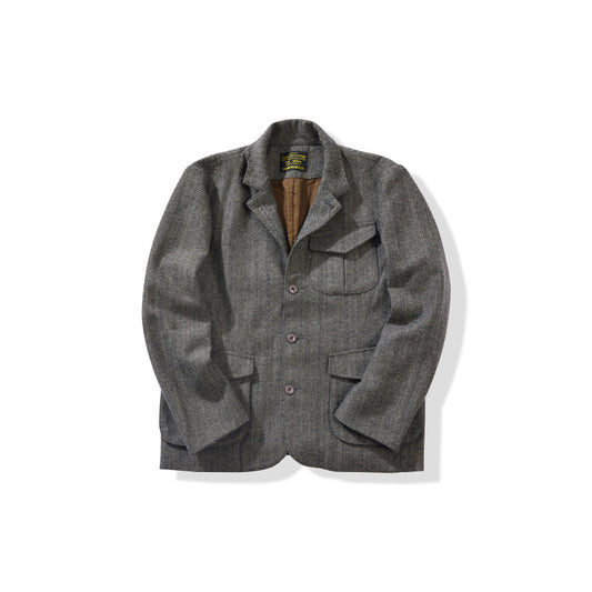 Chaqueta de Lana Gruesa Espiga Retro para Hombre - Image 2