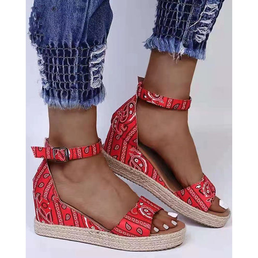 Sandalias Femeninas con Cuerda de Cáñamo y Flor de Anacardo - Image 2