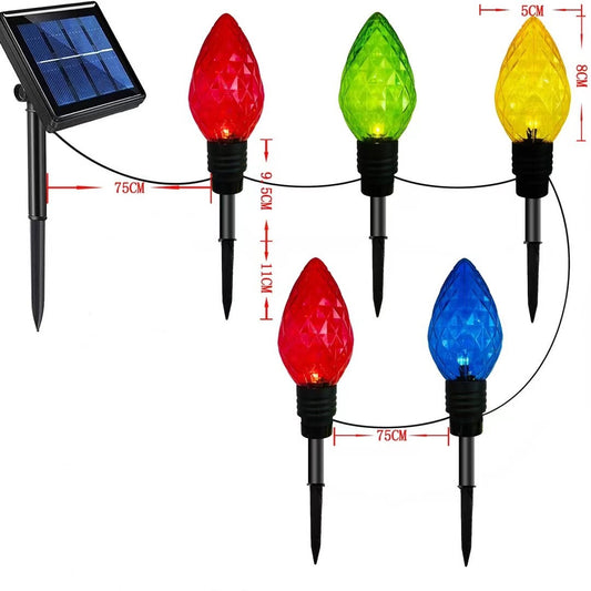 Linterna Navideña Pentagrama Copo de Nieve para Exterior - Image 2