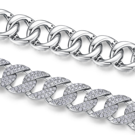 Pulsera de Plata S925 con Moissanita Premium - Joyería Lujo Ligero Plateada en Platino - Image 2