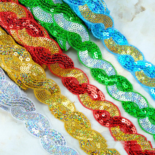 Accesorios de Encaje con Lentejuelas Retorcidas - Image 2