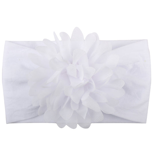 Diadema Floral de Gasa para Bebé - Accesorio Princesa Elegante - Image 2