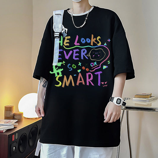 Playera de Manga Media para Parejas - Diseño Coordinado y Moderno - Image 2