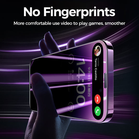 Protector de Pantalla Anti Espías con Huella Dactilar y Resistencia a Caídas - Image 2