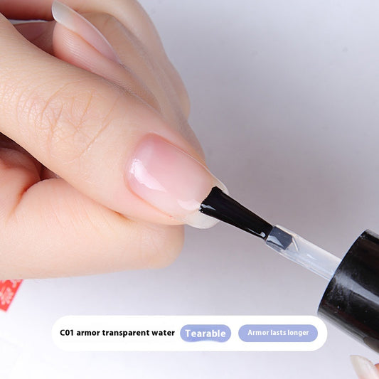 Esmalte de Uñas Transparente Impermeabilizable con Aceite Nutritivo - Image 2