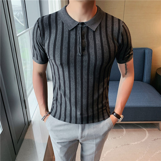 Polo Tejido Slim Fit Hombre con Gran Elasticidad - Image 2