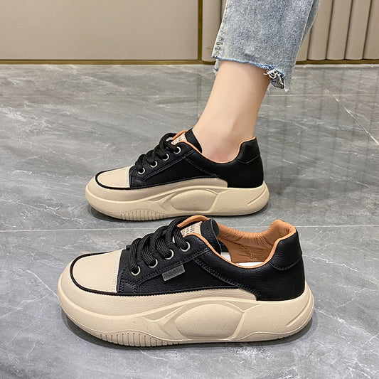 Zapatillas Blancas de Cuero para Mujer - Cómodas y Transpirables - Image 2