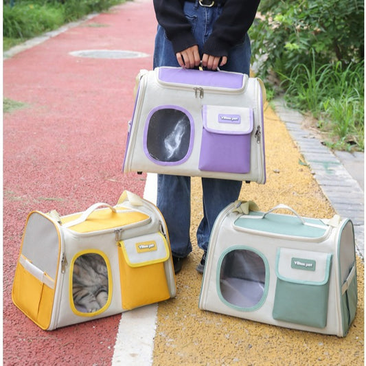 Bolsa de Gato Gran Capacidad - Mochila Cruzada Portátil y Ligera - Image 2