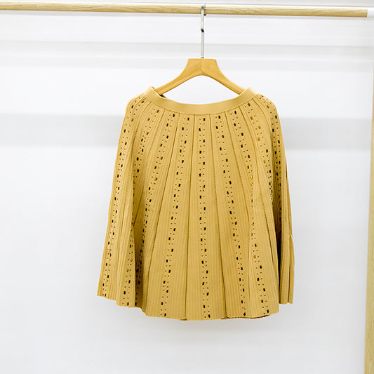 Falda Plisada de Cintura Alta con Detalles Brillantes - Estilo Ejecutivo - Image 2