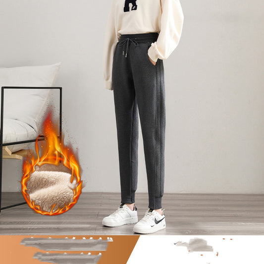 Pantalón Holgado de Terciopelo para Mujer Talla Grande - Image 2