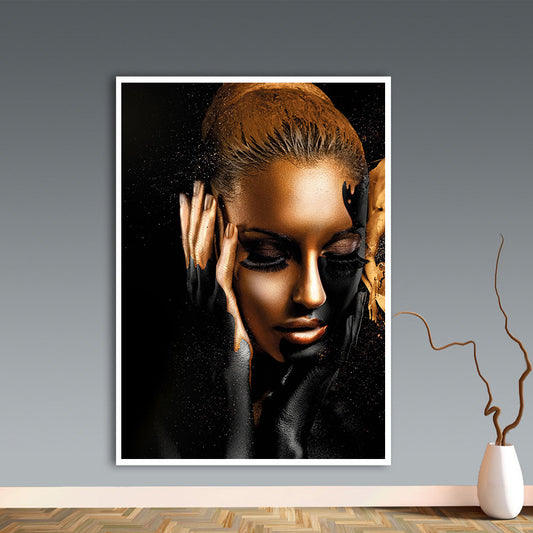 Cuadro Moderno Mujer Africana HD - Lienzo sin Marco para Decoración de Pared - Image 2