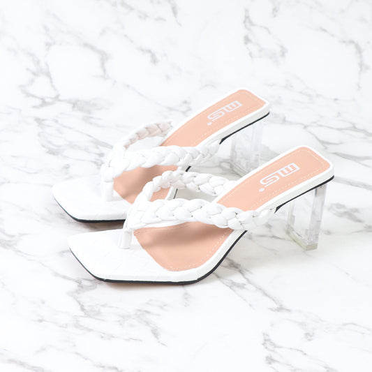 Sandalias de Cristal Elegantes con Tacón Cómodo - Estilo Europeo - Image 2