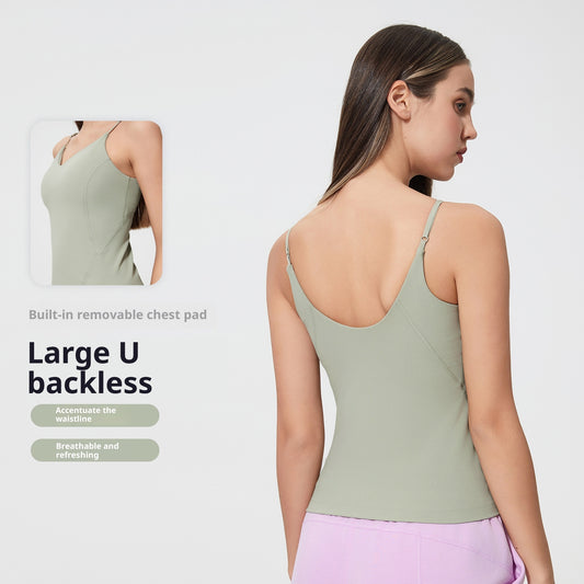 Top Deportivo Moldeador con Soporte Pectoral - Diseño Nude Yoga y Fitness - Image 2