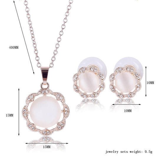 Conjunto de Joyería Perlas: Collar y Aretes Elegantes - Image 2