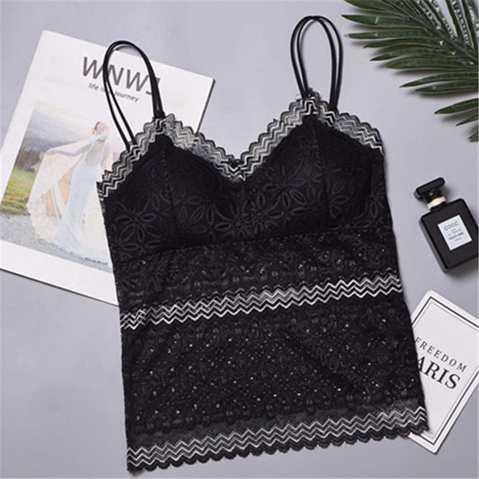 Blusa Larga con Encaje Doble Tono - Protección Total sin Exposición - Image 2