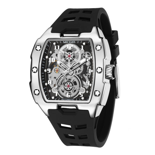 Reloj Deportivo Mecánico Resistente al Agua Diseño Cilíndrico para Hombre - Image 2
