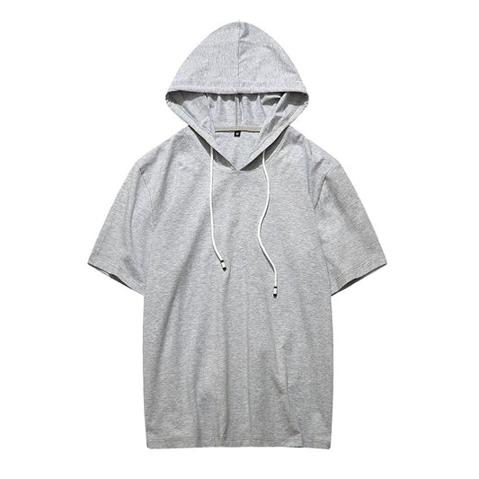 Sudadera Deportiva con Capucha Manga Corta para Hombre - Algodón Premium - Image 2