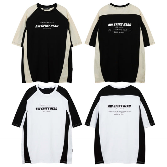 Camiseta Retro con Estampado de Letras en Colores Degradados para Hombre - Image 2