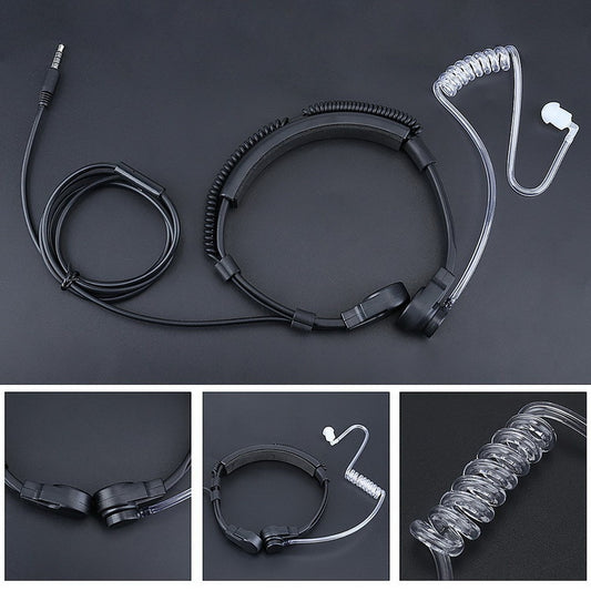 Micrófono de Garganta para Celular con Cable - Auricular Táctico de Comunicación - Image 2