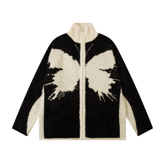 Suéter Oversize Patchwork Cuello Alto Comodidad Total - Image 2