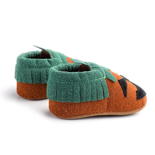 Zapatos de Lona Halloween Calabaza para Bebés - Calzado Suave para Primeros Pasos - Image 2