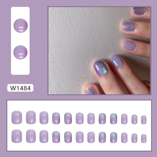 Uñas Postizas Aurora Floreciente - Manicura Corta 24 Piezas - Image 2