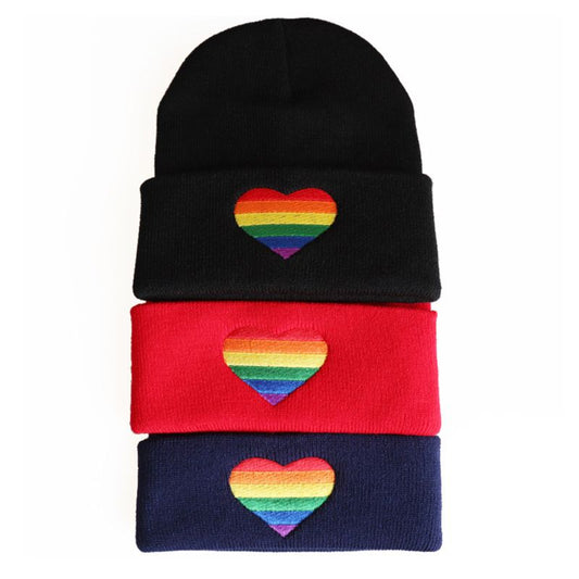 Gorro Tejido con Bordado Love Colorido para Hombres y Mujeres LGBTQ+ - Image 2