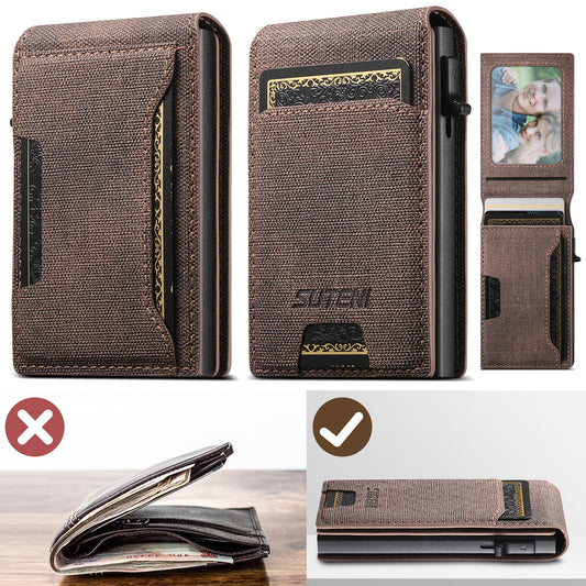 Billetera de Cuero Texturizado con Compartimentos para Tarjetas - Image 2