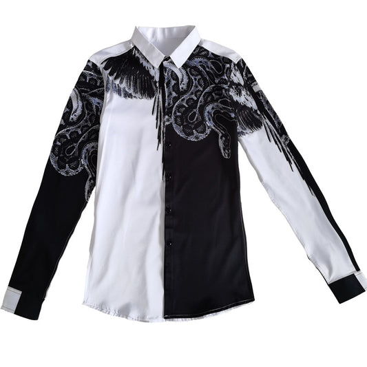 Camisa Floral Slim Fit con Estampa Digital - Estilo Personalidad para Hombre - Image 2