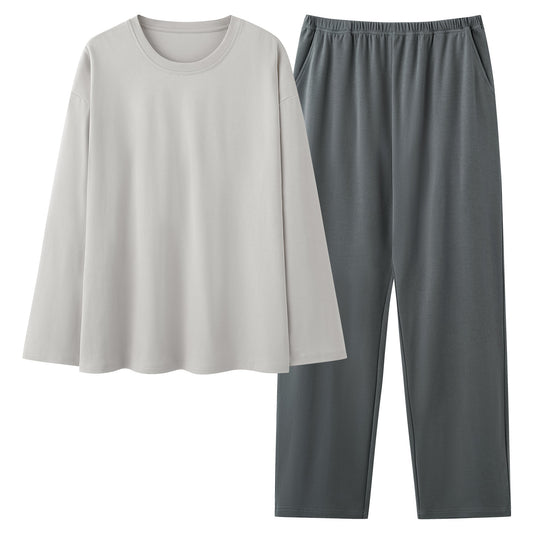 Pijama de Algodón 100% para Hombre con Manga Larga y Pantalón Largo - Image 2