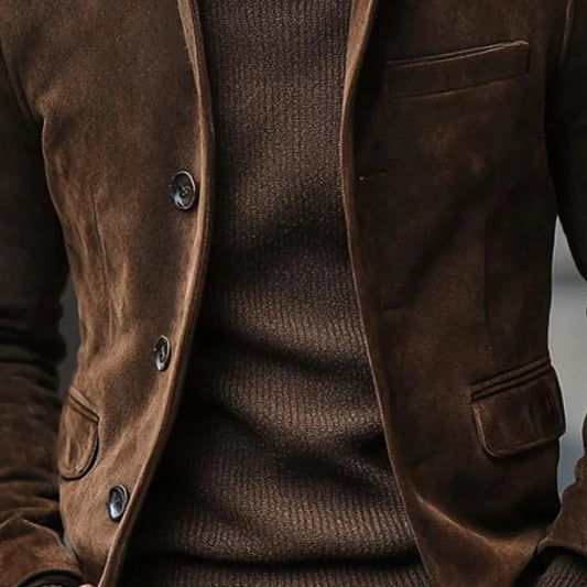 Chaqueta de Gamuza Retro Casual para Hombre - Image 2