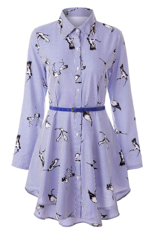 Blusa Manga Larga a Rayas para Mujer - Image 2