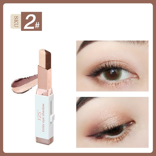 Sombra de Ojos en Stick Degradado Aterciopelado Bicolor con Acabado Perlado - Image 2