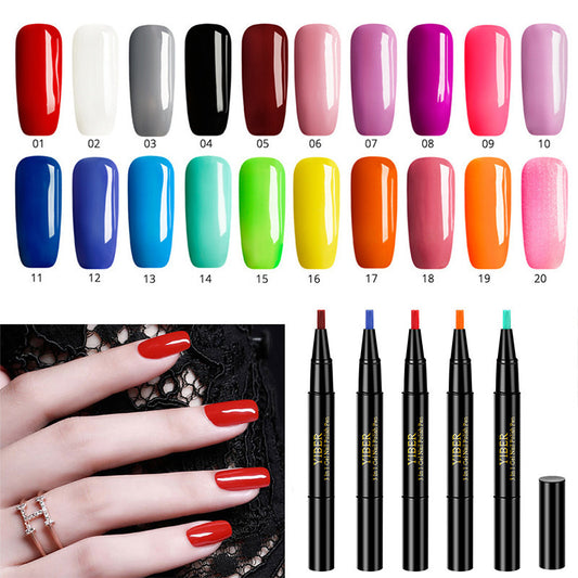 Set de 5 Bolígrafos de Esmalte 3 en 1 - Pegamento, Color y Brillo - Image 2