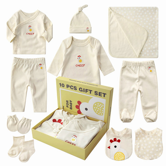 Conjunto de 10 Piezas de Ropa para Bebé Recién Nacido en Algodón 100% - Image 2