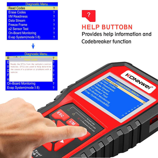 Lector de Códigos OBD2 CAN BUS Profesional - Escáner de Diagnóstico Automotriz KW850 - Image 2