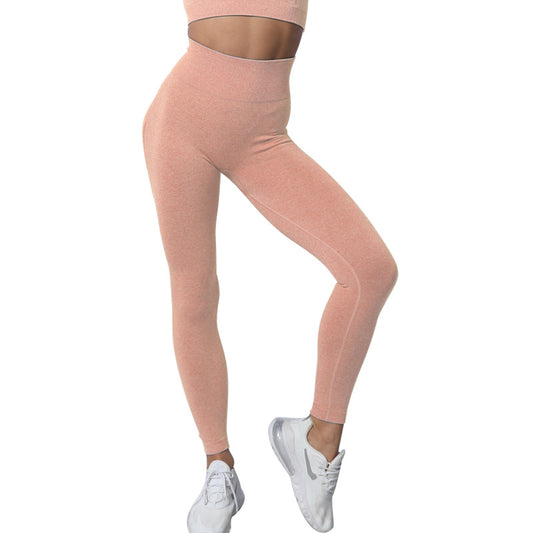 Leggins Yoga Cintura Alta Durazno con Diseño Europeo y Americano - Image 2