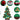 DIY Felt Christmas Tree Set with Ornaments for Kids, Xmas Gifts, New Year Door Wall Hanging Decorations - Tekeno