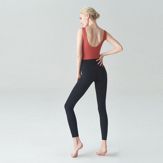 Traje de Yoga Aéreo Nude Retro con Ajuste de Colores - Image 2