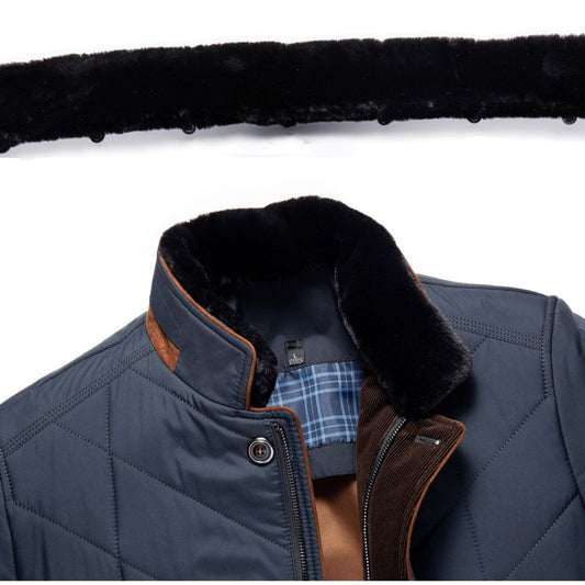 Chamarra Acolchada de Invierno para Hombre con Cuello Alto - Image 2
