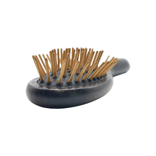 Dural ash wood, rubber cushion Hair Brush with wooden pins - Tekeno