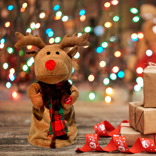 Reno Navideño Bailarín Eléctrico de Peluche con Música - Image 2
