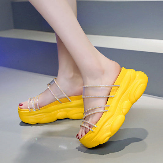 Pantuflas Cómodas con Suela Elevada y Diseño Minimalista - Image 2