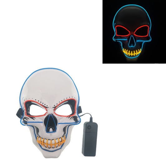 Máscara Calavera LED Resplandeciente con Líneas de Neón - Image 2