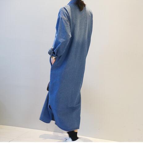 Chaqueta Denim Oversize con Aberturas Laterales - Image 2
